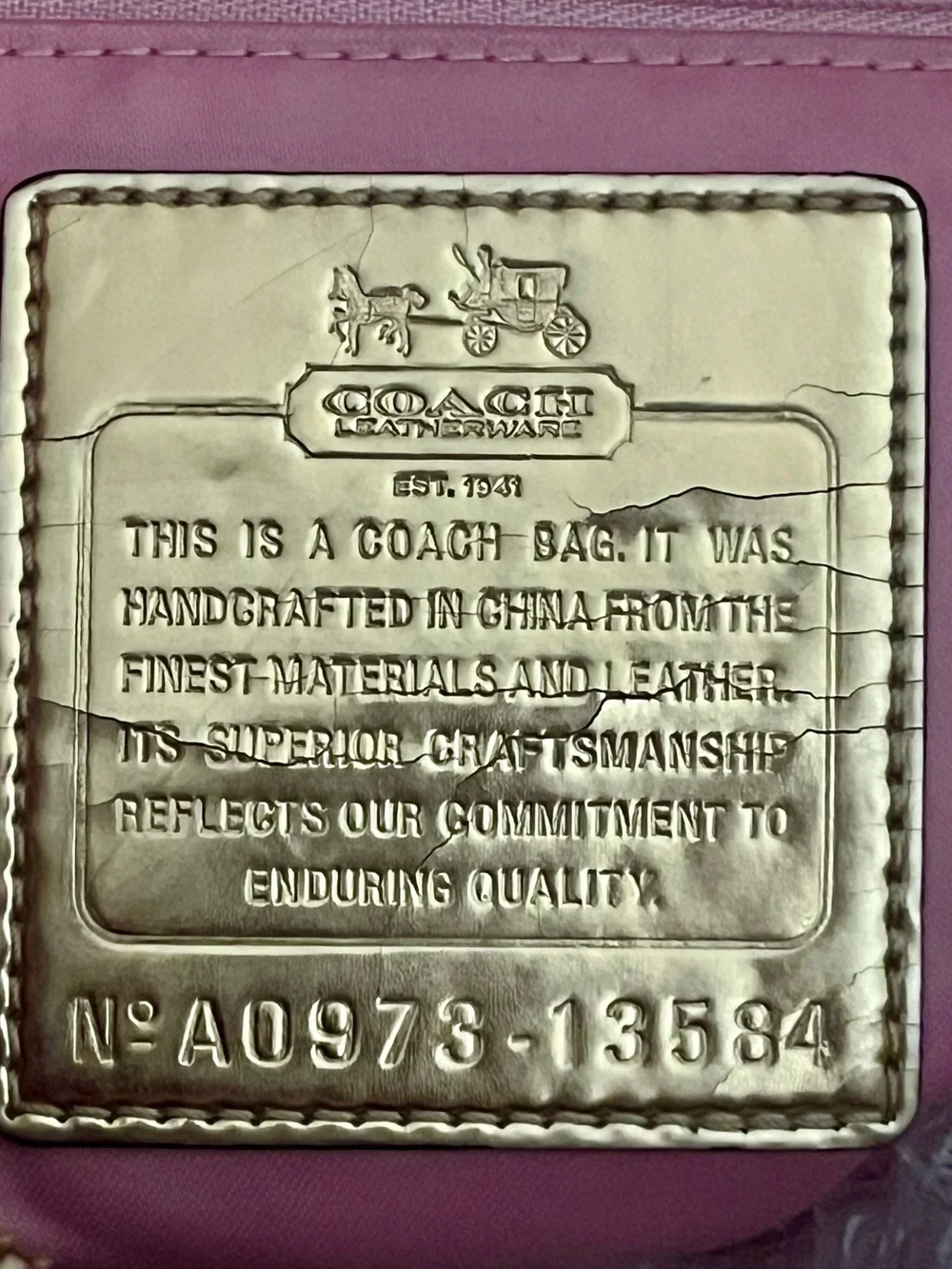 Coach pre loved